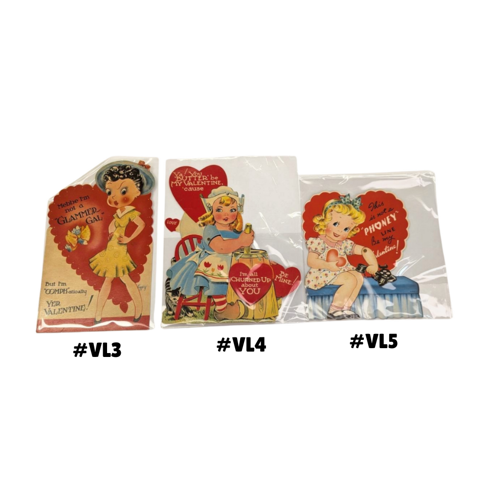 Vintage 1940s Valentines —  Large Card