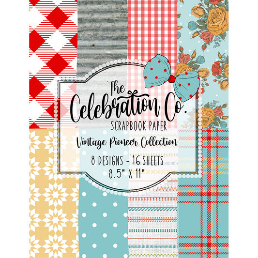 Vintage Pioneer - Digital Download - Craft Paper Package - The Celebration Co.
