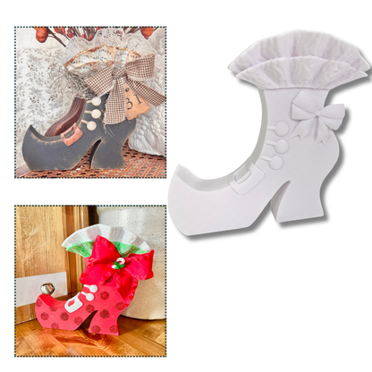 Witch Boot - Dimensional & Free Standing-  3D- The Celebration Co.