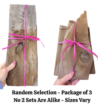 Vintage Reclaimed Wood Shingles (Package of 3)