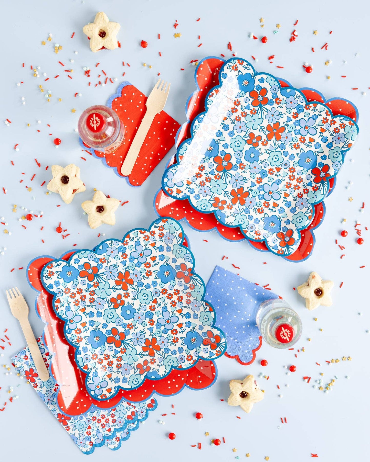 Red Polka Dot 10" Paper Plate-  Party- The Celebration Co.