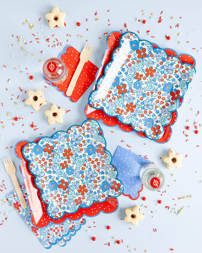 Red Polka Dot 10" Paper Plate-  Party- The Celebration Co.