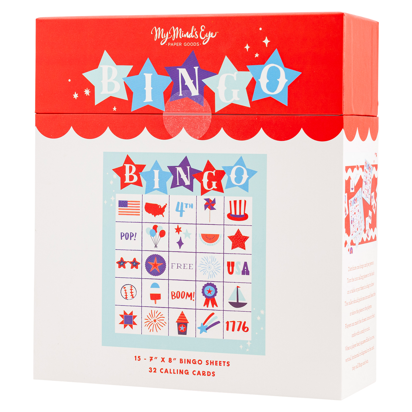Americana Bingo Game-  Party- The Celebration Co.