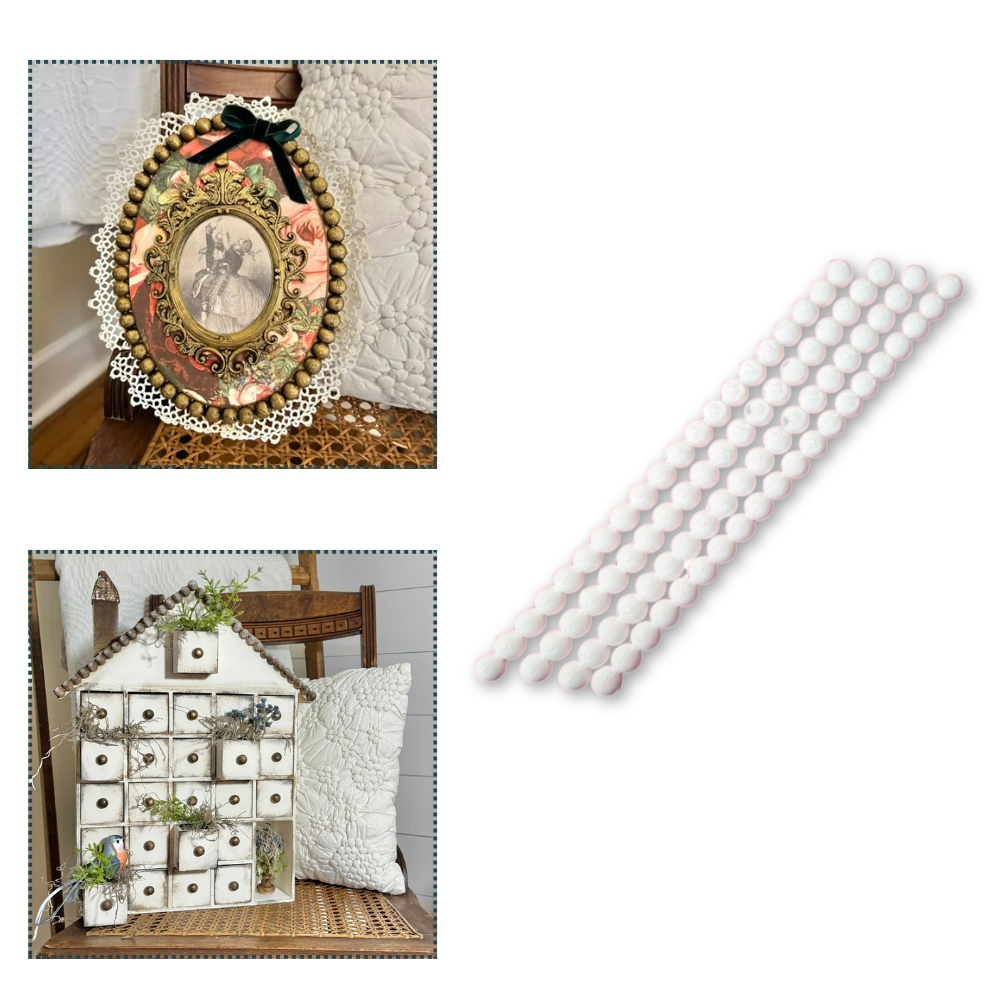 Beaded Trim Pieces – 4 Pack-  3D- The Celebration Co.