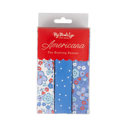 Floral Americana Bunting Banner-  Party- The Celebration Co.