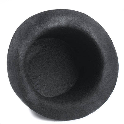 Black Flocked Top Hat-  Embellishments- The Celebration Co.