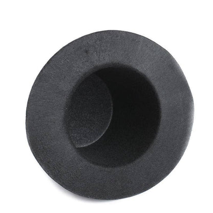 Black Flocked Stovepipe Top Hat-  Embellishments- The Celebration Co.