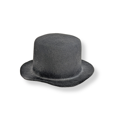 Black Flocked Top Hat-  Embellishments- The Celebration Co.