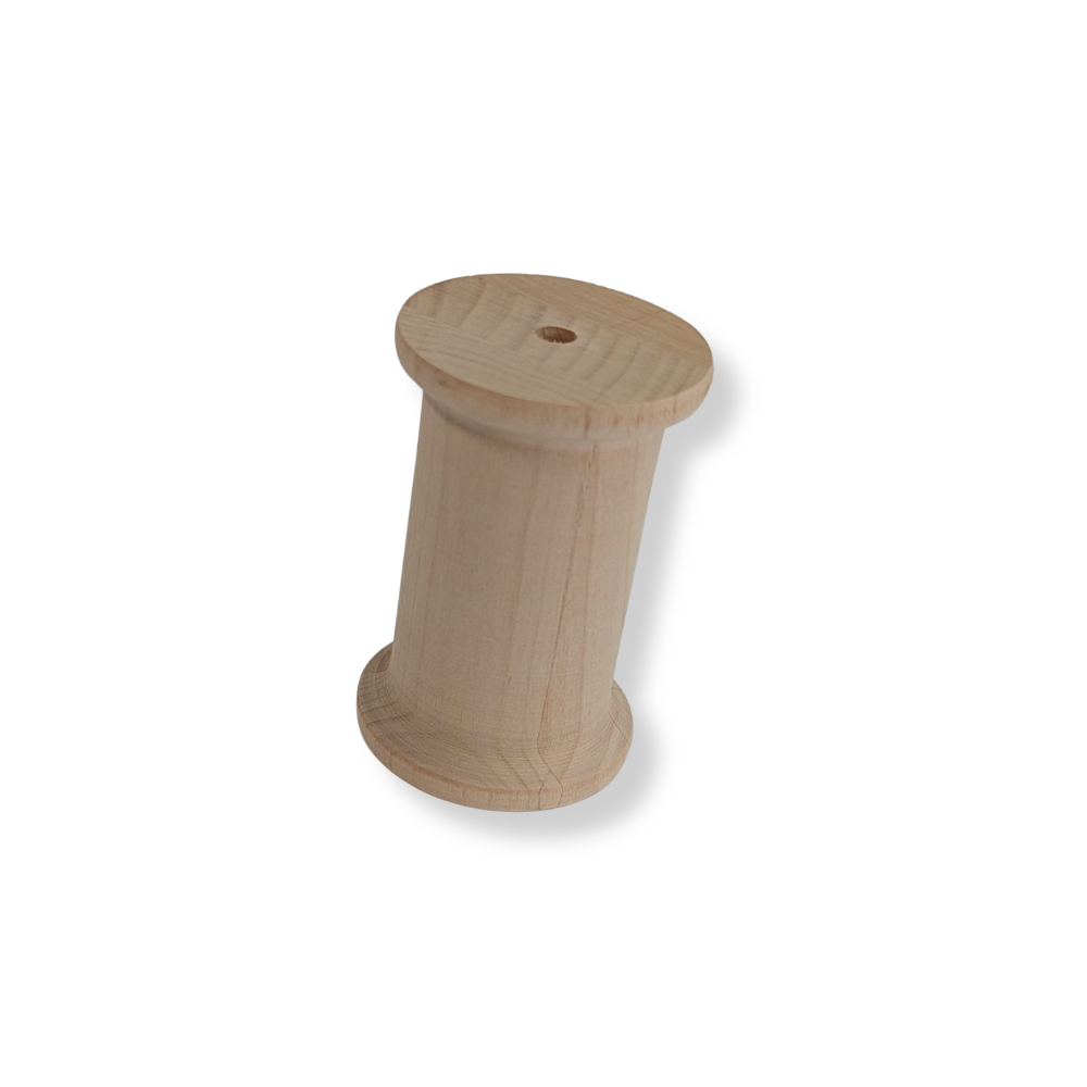 Unfinished Natural Wood Thread Spool-  Wood- The Celebration Co.