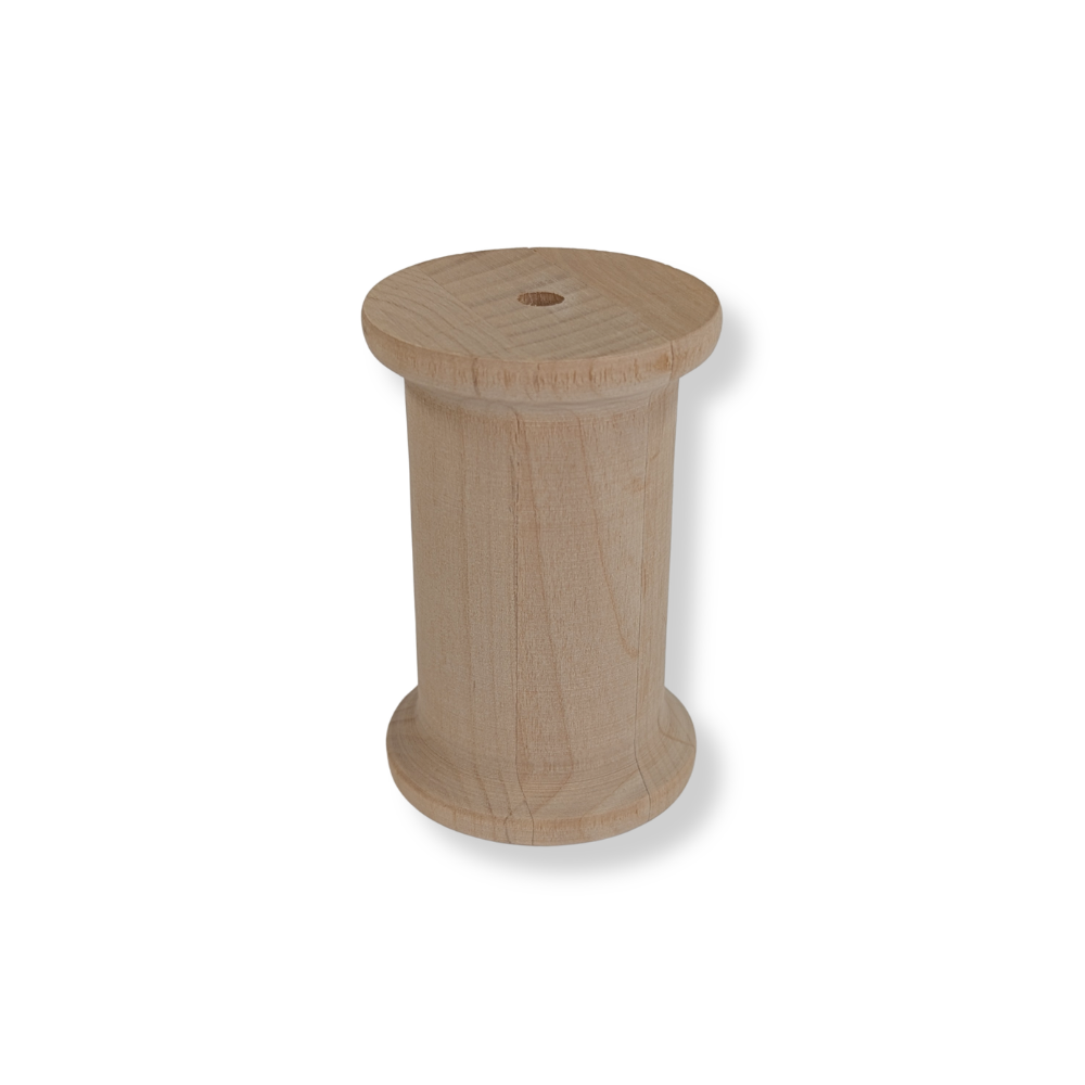 Unfinished Natural Wood Thread Spool-  Wood- The Celebration Co.