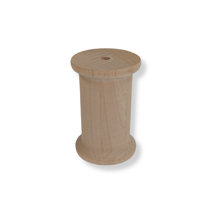 Unfinished Natural Wood Thread Spool-  Wood- The Celebration Co.