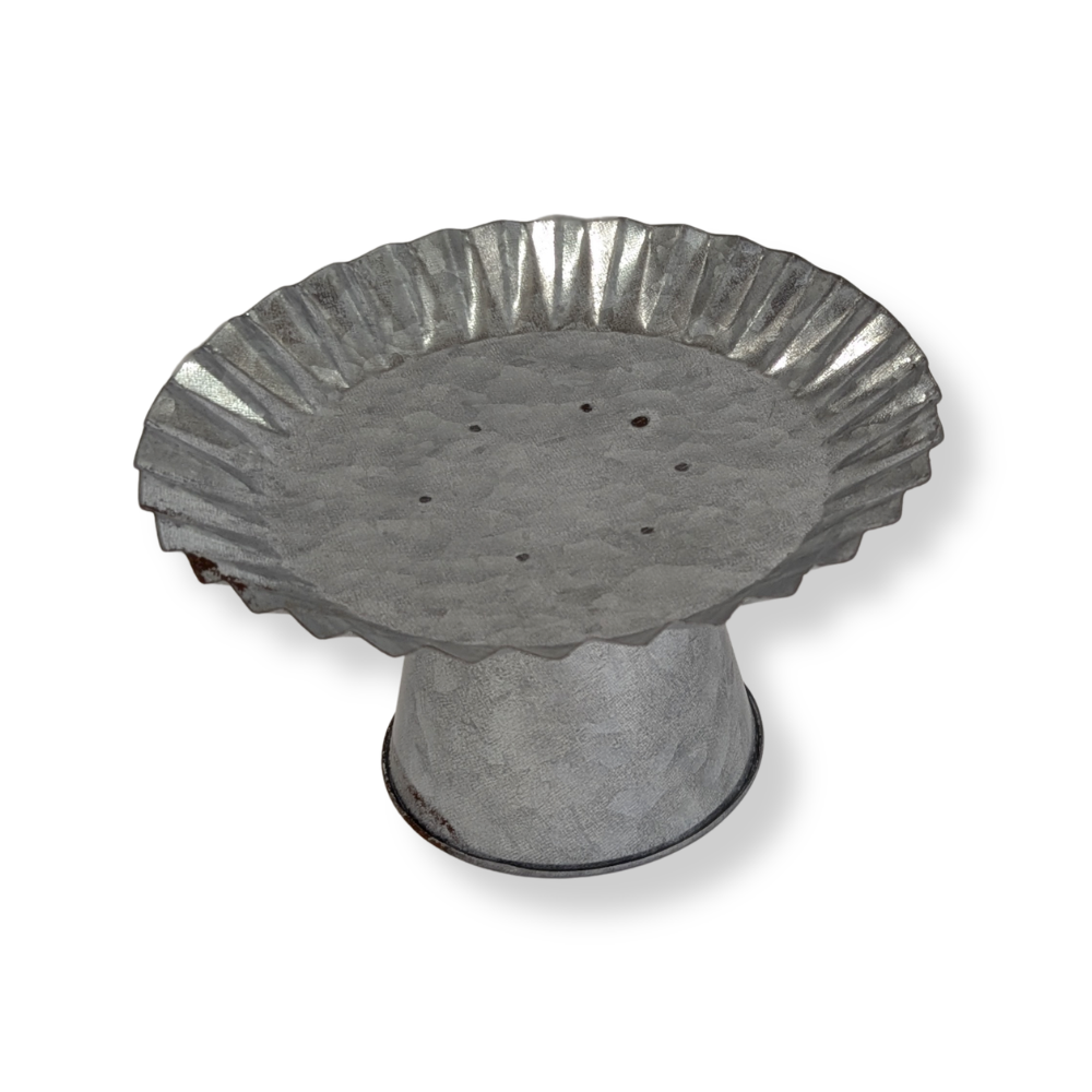 Weathered Look Metal Cake Stand - Select Size-  Decor- The Celebration Co.